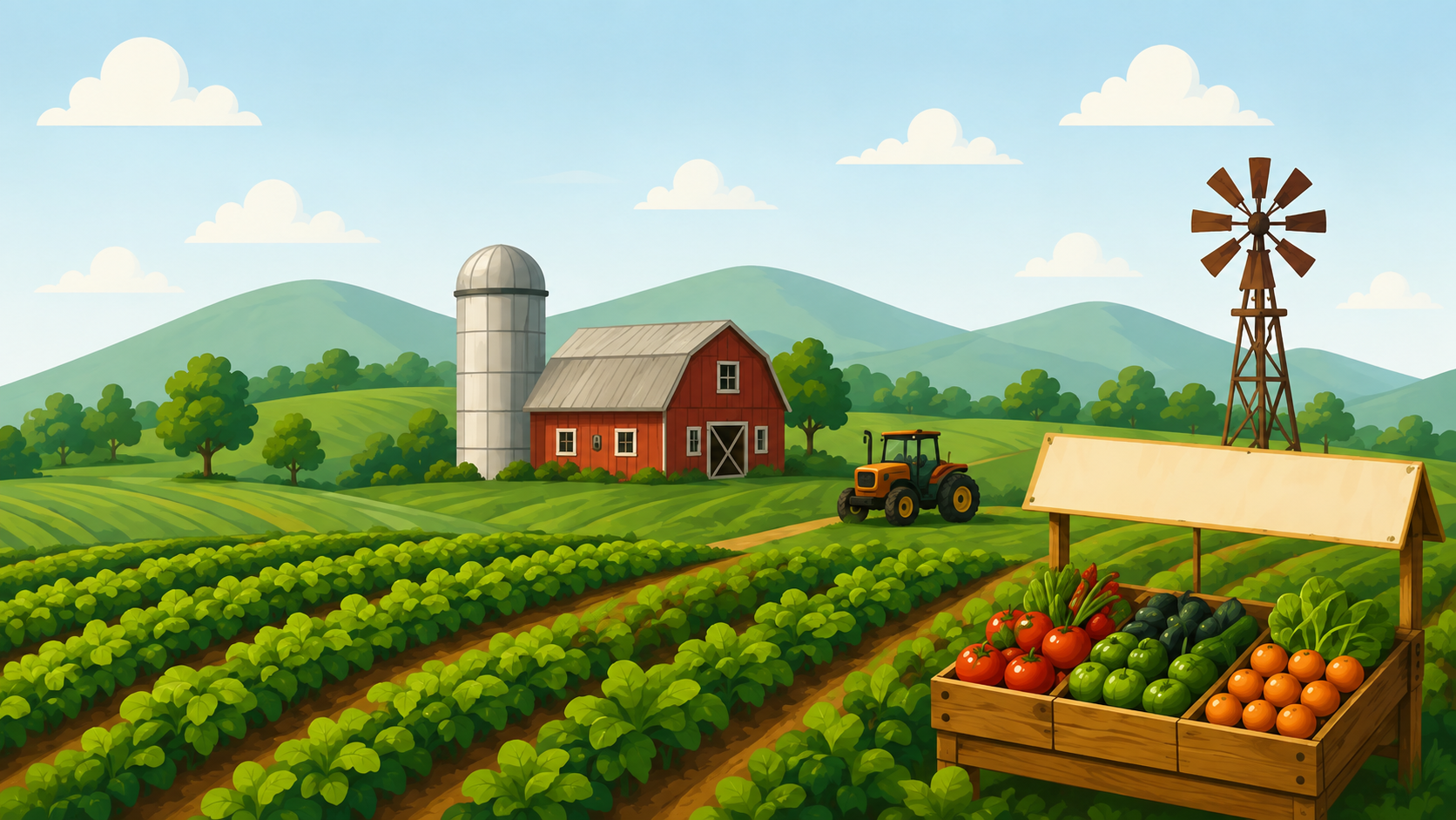 Illustration representing Green Careers in Sustainable Agriculture & Food Systems