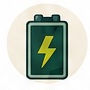Battery storage technician illustration